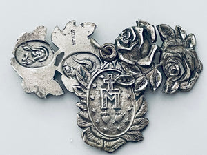 Vintage Sterling Silver Slide Miraculous Medal
