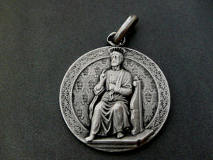 Vintage French Saint Peter Medal by L Tricard