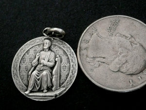 Vintage French Saint Peter Medal by L Tricard