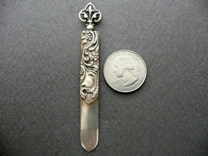 Vintage French Art Nouveau Silver Bookmark