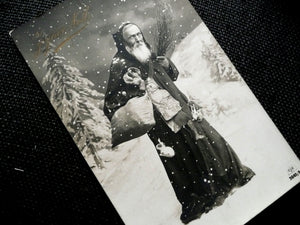 Antique French Father Christmas Postcard