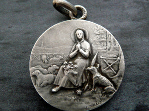 Vintage French Silver Saint Germaine Medal by L Tricard