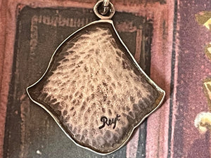 Vintage French Reyt Silver Fleur De Lys Pendant
