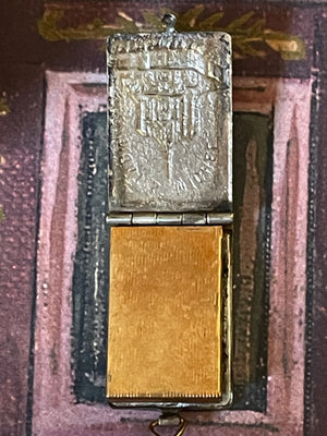 Vintage French Mont St Michel Book Locket