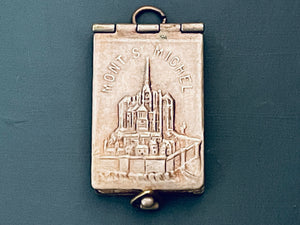 Vintage French Mont St Michel Book Locket