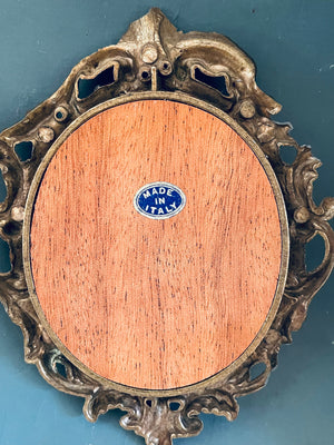 Vintage, Italian, Brass Frame