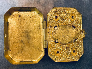 Vintage Czech Saint Therese Rosary Case