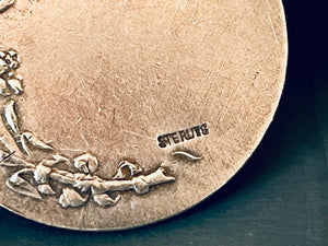 Vintage Sterling Silver Saint Anne Medal