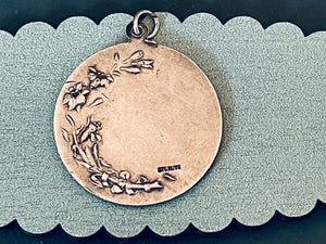 Vintage Sterling Silver Saint Anne Medal