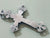 Vintage or Antique French Silver Fleur De Lys Crucifix