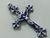 Vintage or Antique French Silver Fleur De Lys Crucifix