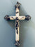 Antique French Silver and Mother of Pearl Crucifix