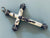 Antique French Silver and Mother of Pearl Crucifix
