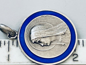 Vintage French Virgin Mary Medal