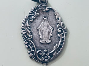 Antique French Our Lady of Grace Medal