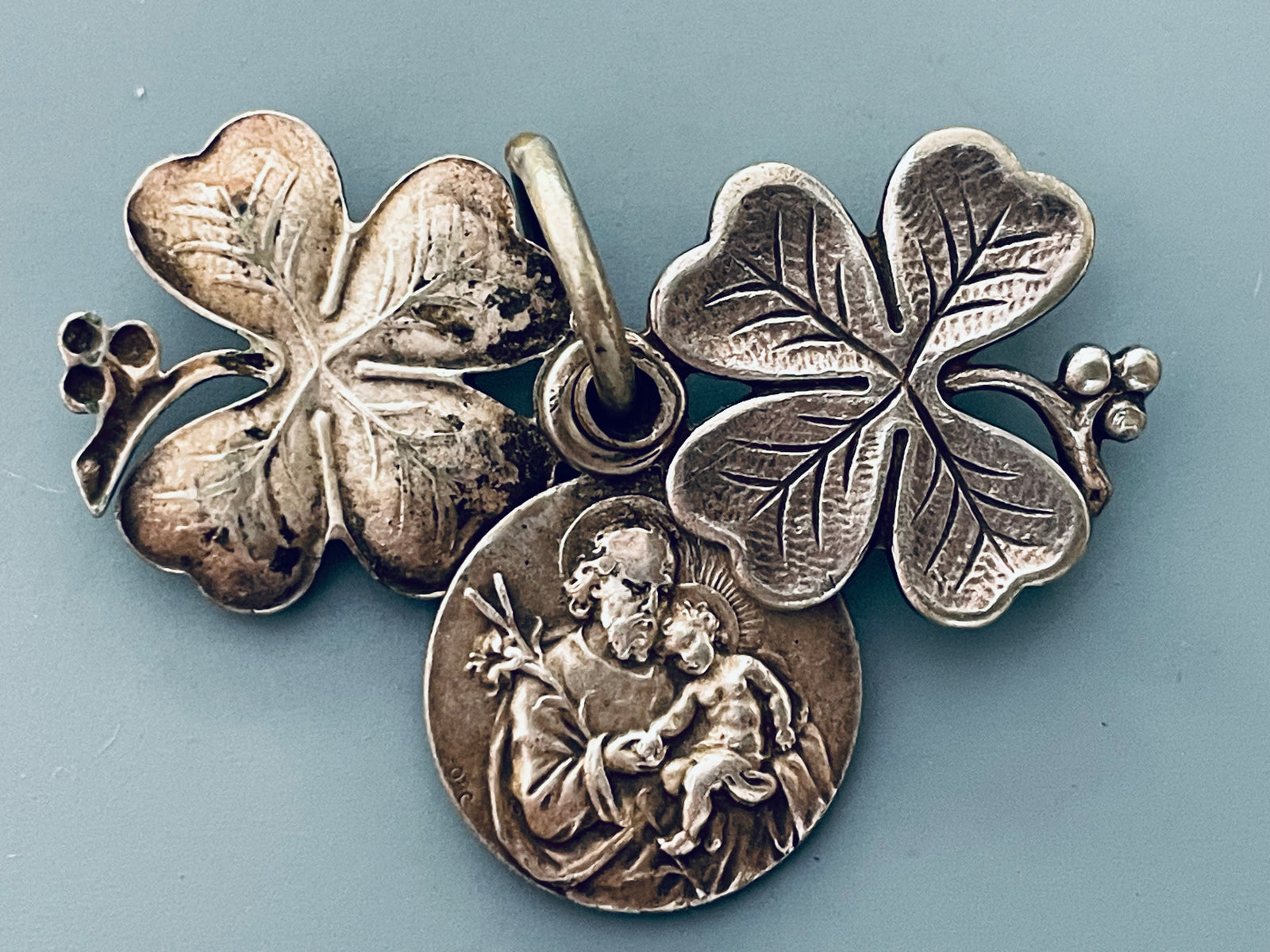 Vintage French Saint Joseph Slide Medal