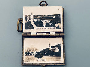 Vintage French Lourdes Book Locket