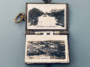 Vintage French Lourdes Book Locket
