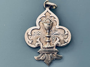 Vintage French Silver Holy Communion Medal