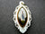 Antique French Mother of Pearl and Glass Our Lady of Lourdes Medal