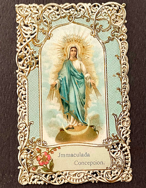 Antique Our Lady of Grace Holy Card