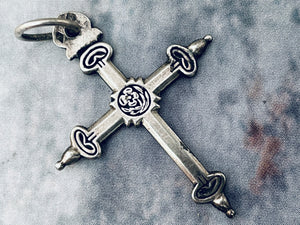 Vintage French Silver Jeannette Cross