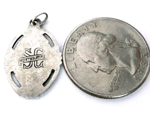 Vintage French Silver Sacred Heart Medal