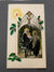 Vintage Hand Painted and Hand Colored Holy Card of the Holy Family and Flight into Egypt