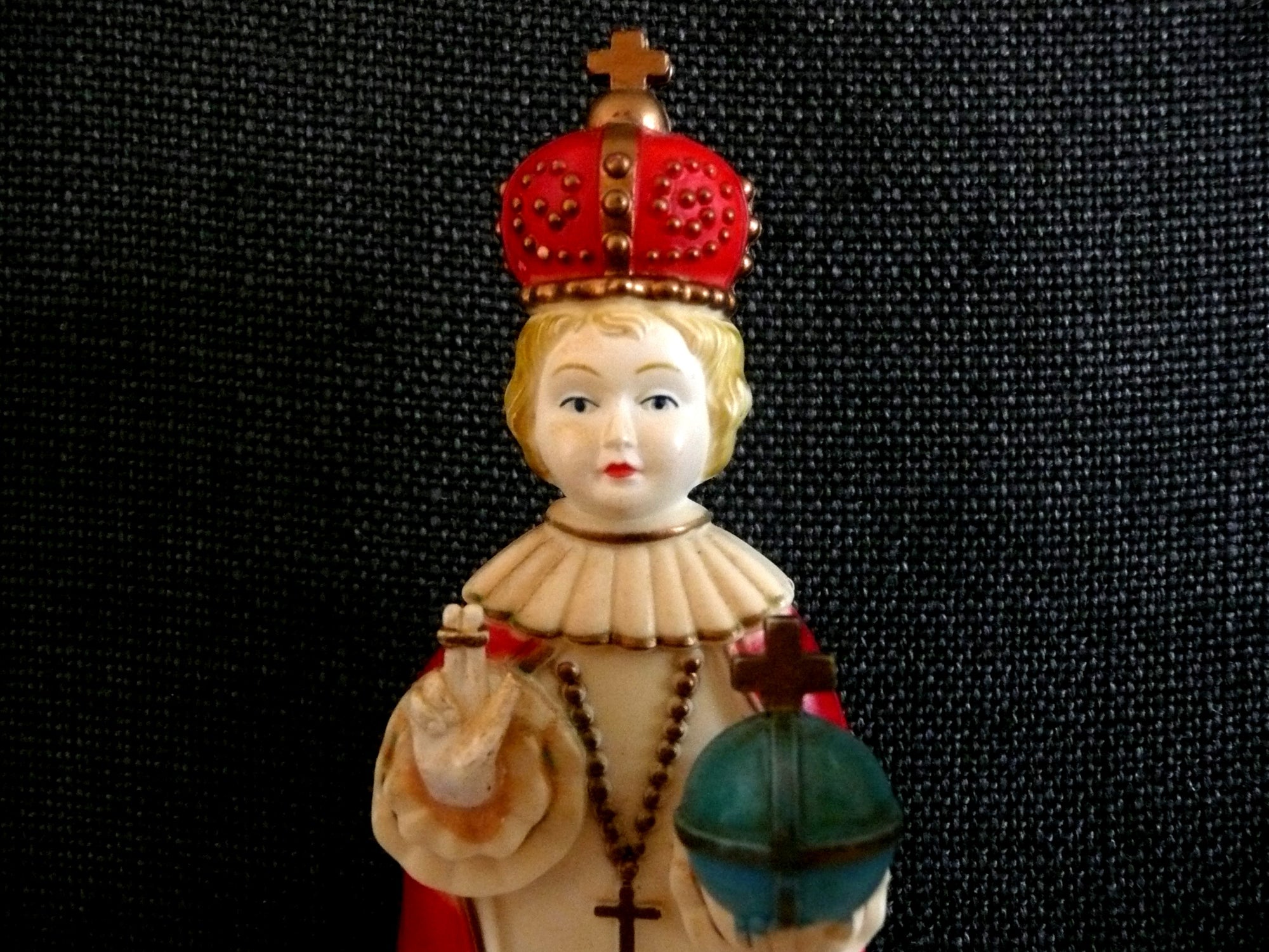 Vintage Mid-Century, Plastic Infant of Prague Statue