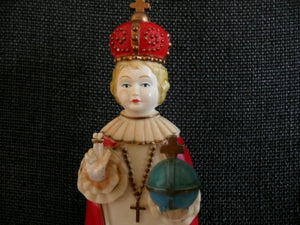 Vintage Mid-Century, Plastic Infant of Prague Statue