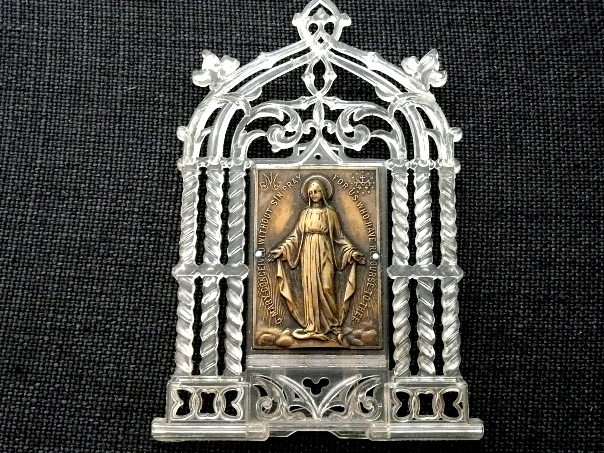 Vintage Our Lady of Grace Stand