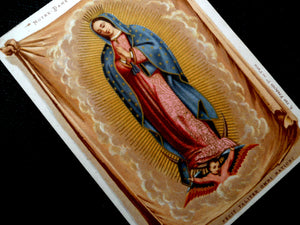 Vintage French Our Lady of Guadalupe Holy Card