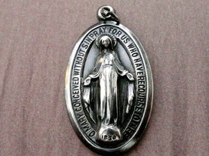 Vintage Sterling Silver Miraculous Medal