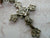 Long Antique French Amethyst Glass Silver Rosary