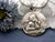 French Silver Cherub Medal Necklace