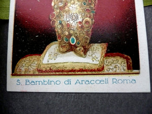 Antique Italian Holy Card of S. Bambino di Aracoeli Roma