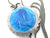 RESERVED LISTING FOR ME - Virgin Mary Necklace - Vintage French Silver, Marcasite and Blue Enamel Medal