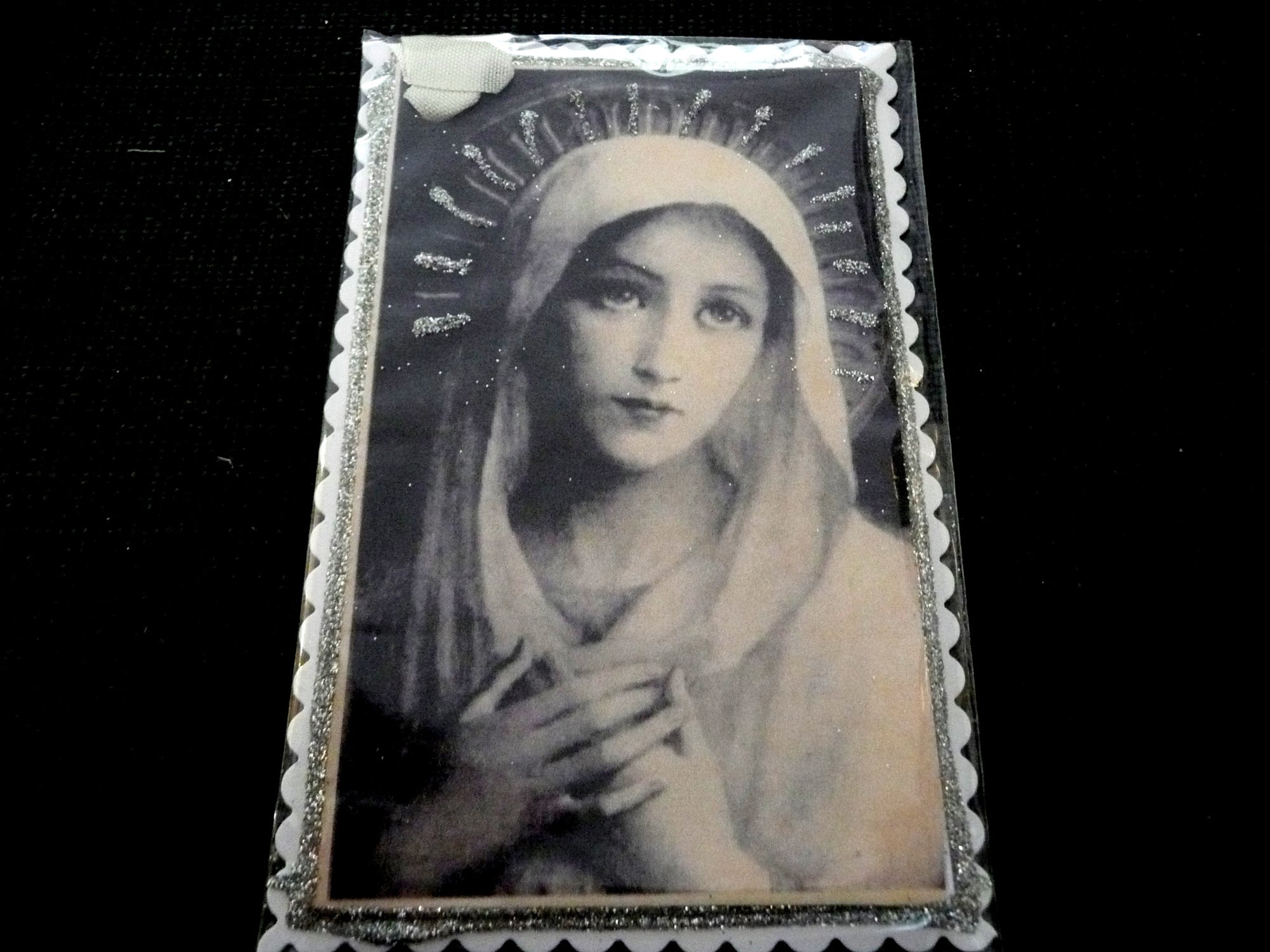 Virgin Mary Card Tag by Little Heart Designs