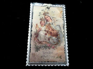 Our Lady of Mount Carmel Card Ornament by Little Heart Designs