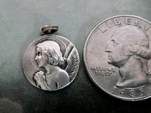 Small Vintage French Angel Medal by Penin Poncet