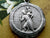 Antique French Silver Saint Christopher Medal by L Tricard