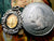 Antique French Glass and Silver Miraculous Medal