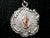 Large Vintage French Silver and Gold Our Lady of Grace Medal