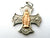 Vintage French Silver and Gold Our Lady of Grace Cross Medal