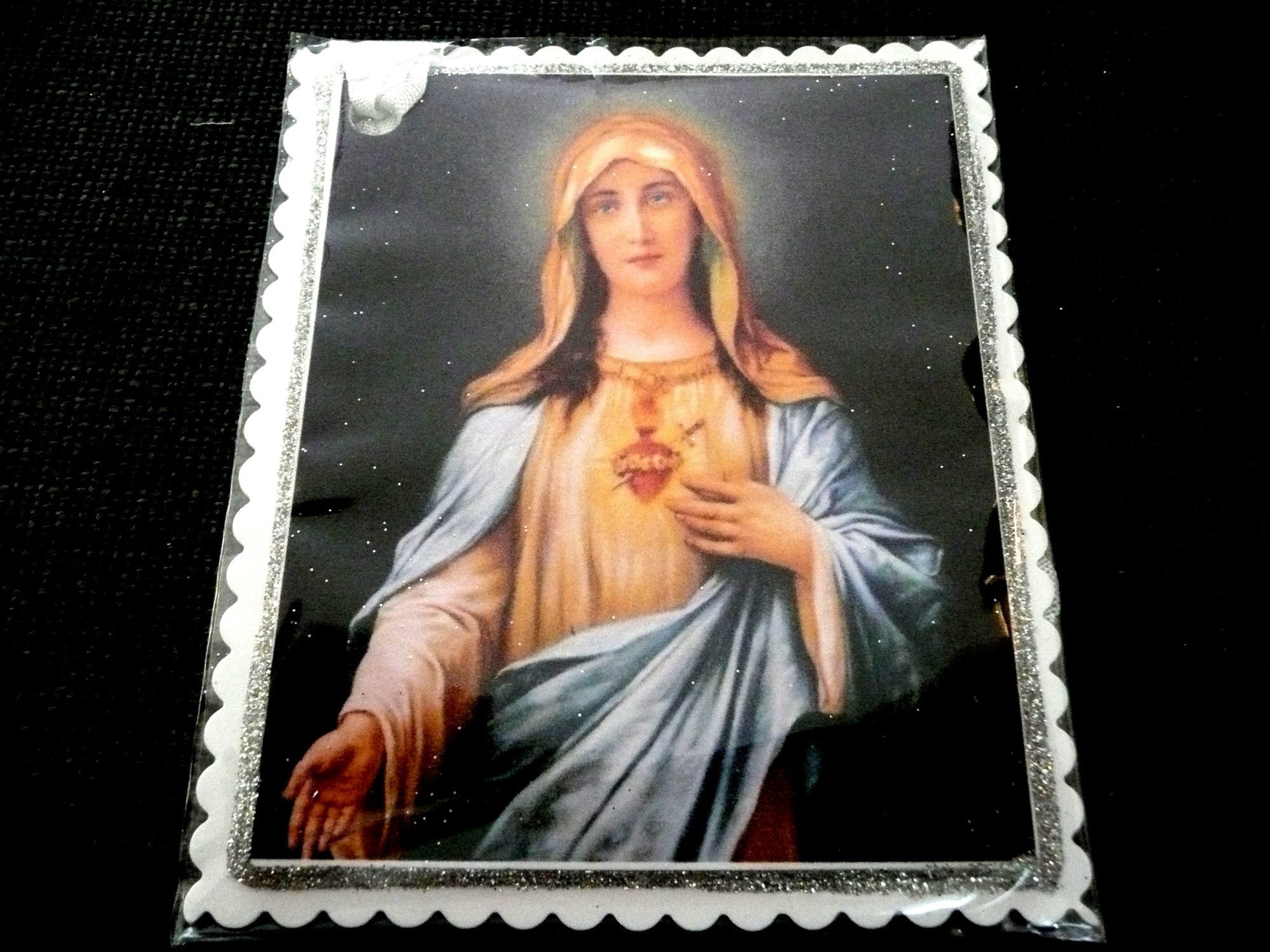 Immaculate Heart of Mary Card Tag by Little Heart Designs