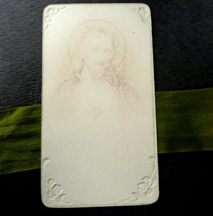 Vintage French Sacred Heart of Jesus Holy Card