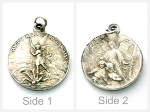 Small Vintage French Saint Michael Medal