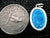 Vintage French Blue Enamel and Silver Miraculous Medal