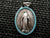Vintage French Blue Enamel Miraculous Medal