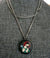 Long Vintage French Silver and Enamel Saint Peter Necklace